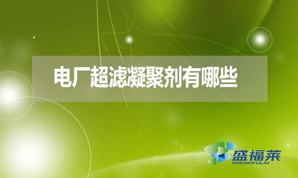 電廠超濾凝聚劑有哪些？